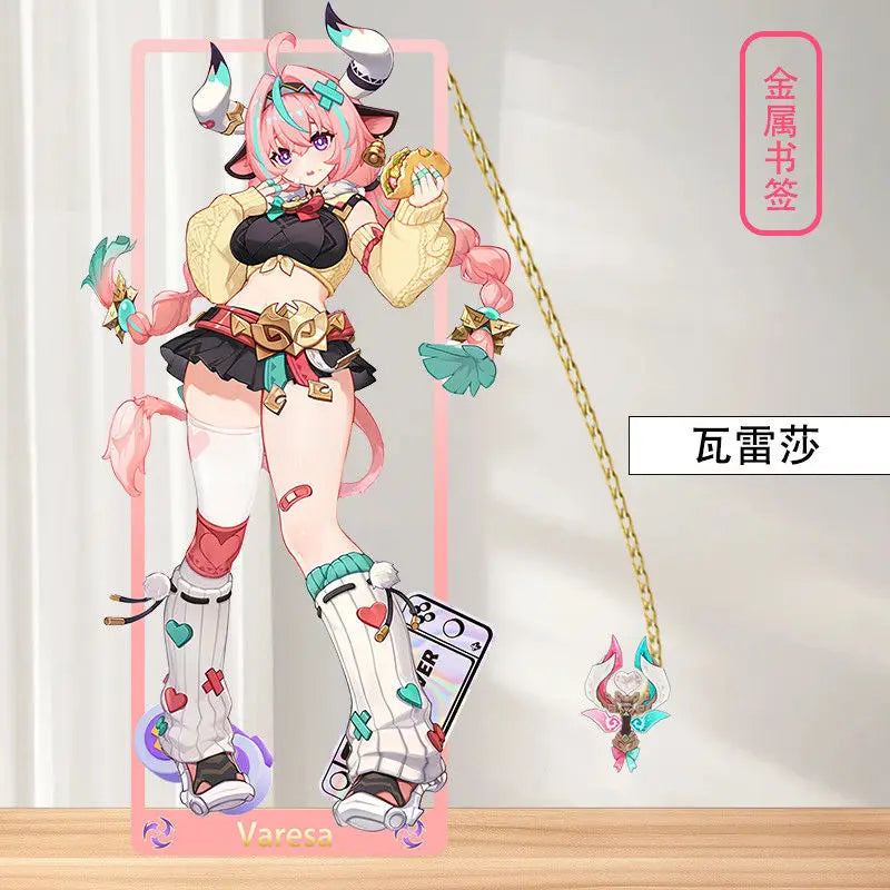 Genshin Impact Metal Bookmarks 8.5x3.5cm