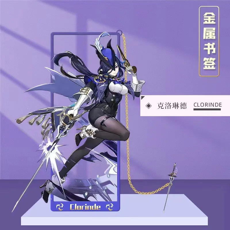 Genshin Impact Metal Bookmarks 8.5x3.5cm