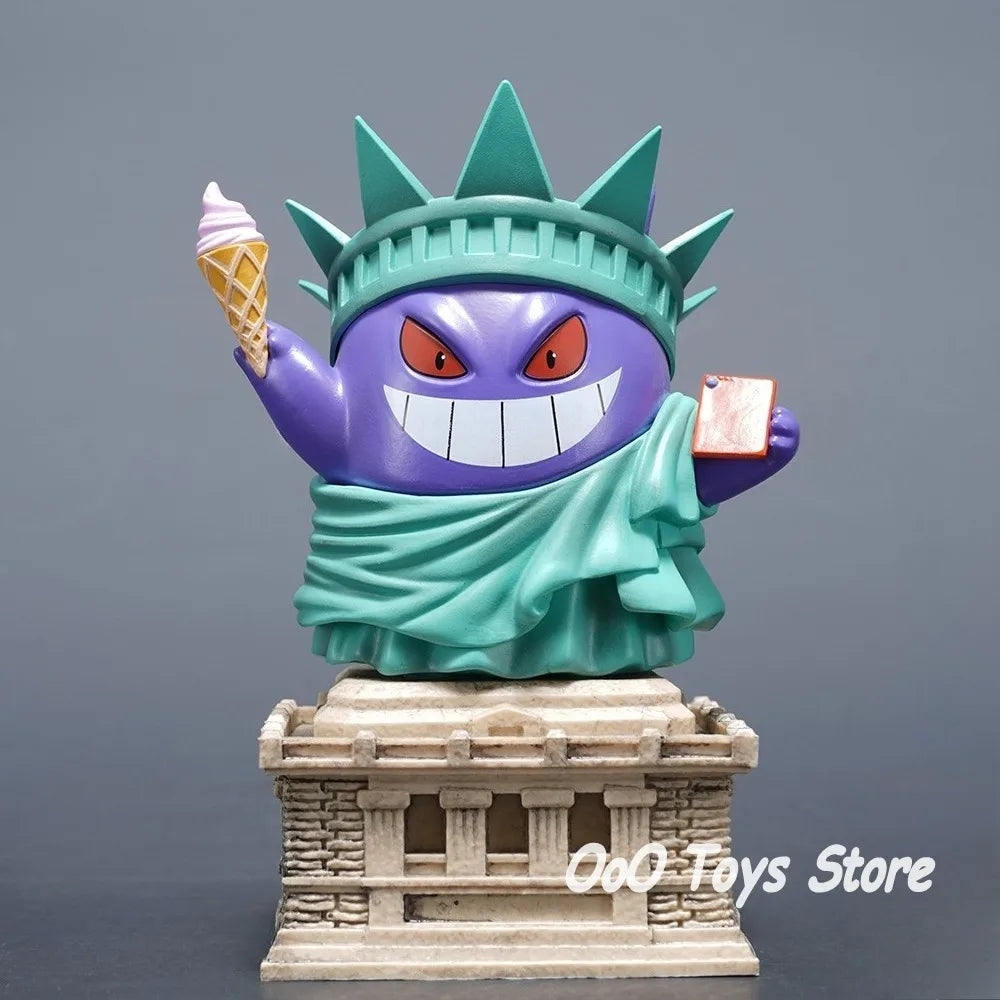 Pokemon Gengar Cosplay Statue of Liberty PVC Figure