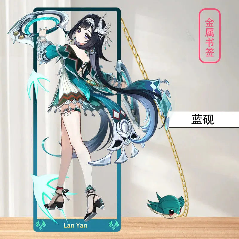 Genshin Impact Metal Bookmarks 8.5x3.5cm