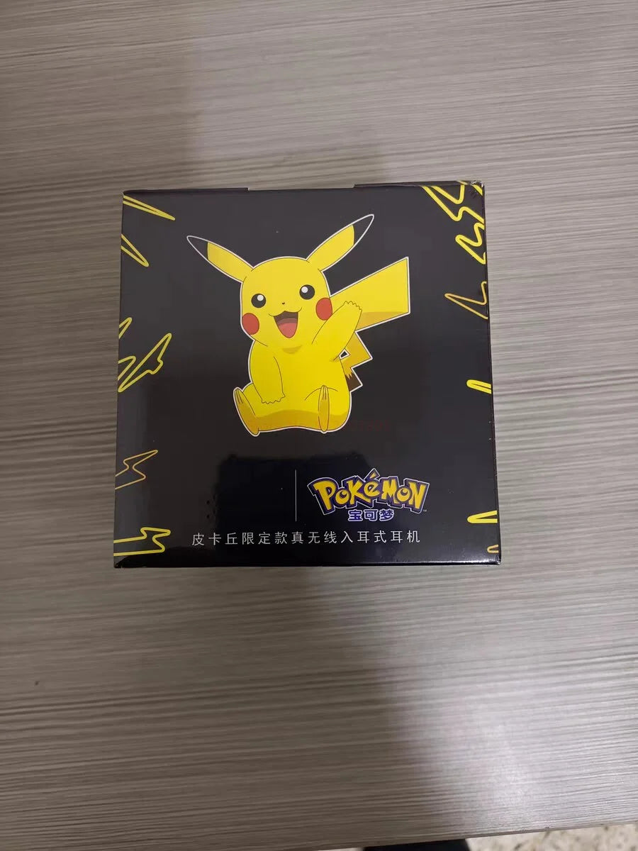 Pokemon Pikachu Earphones 5.0 Wireless Bluetooth Sport Noise Reduction Headphones Touch Control Microphone Universal Gift