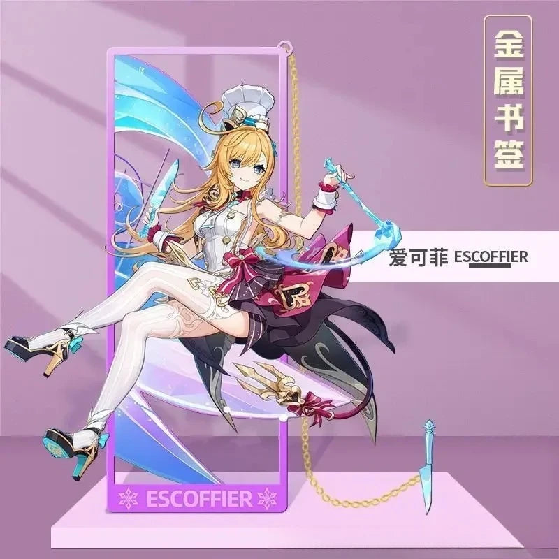 Genshin Impact Metal Bookmarks 8.5x3.5cm