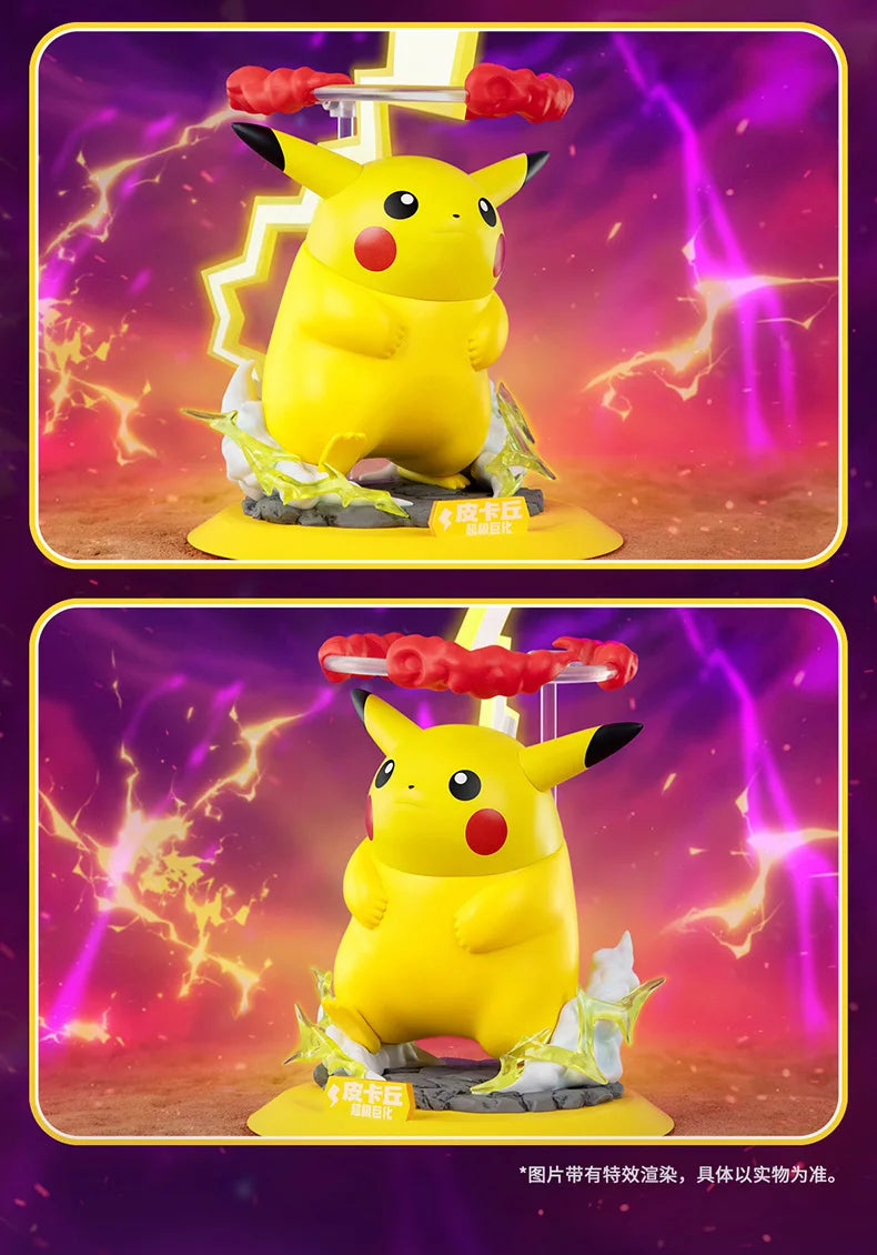 Gigantamax Pikachu and Gigantamax Gengar pokemon PVC figures
