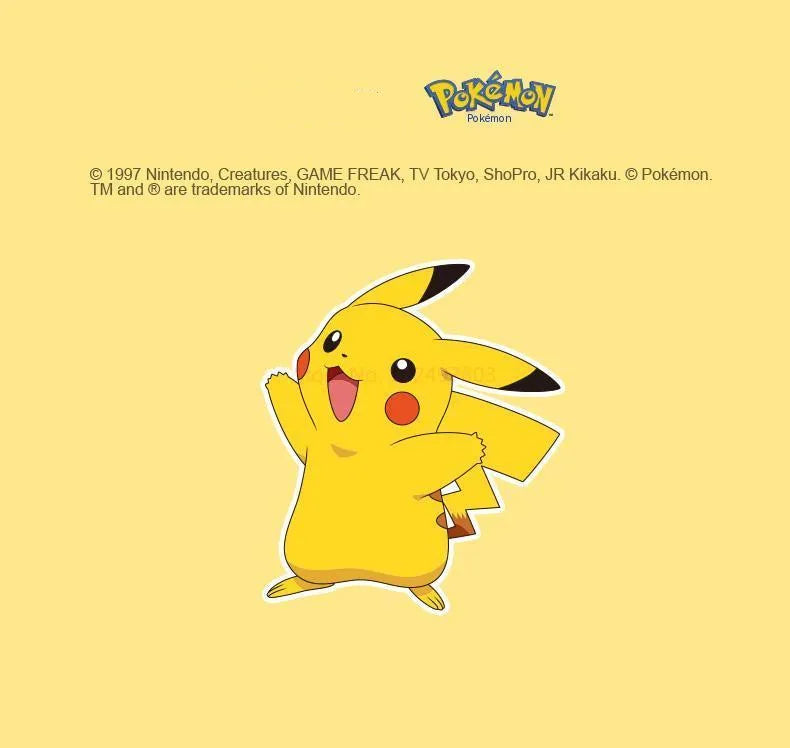 Pokemon Pikachu Earphones 5.0 Wireless Bluetooth Sport Noise Reduction Headphones Touch Control Microphone Universal Gift