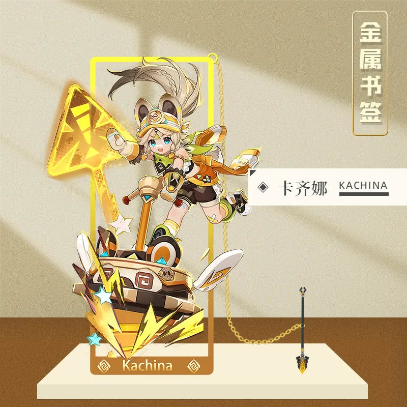 Genshin Impact Metal Bookmarks 8.5x3.5cm