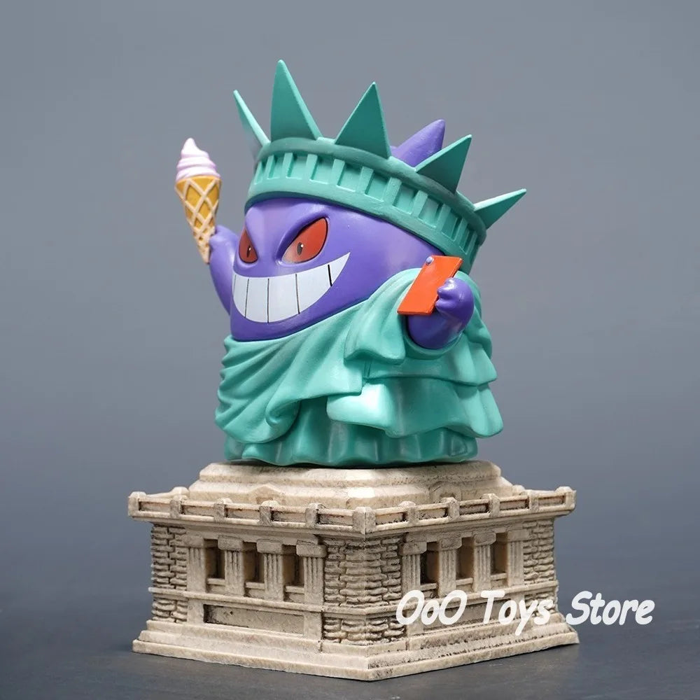 Pokemon Gengar Cosplay Statue of Liberty PVC Figure