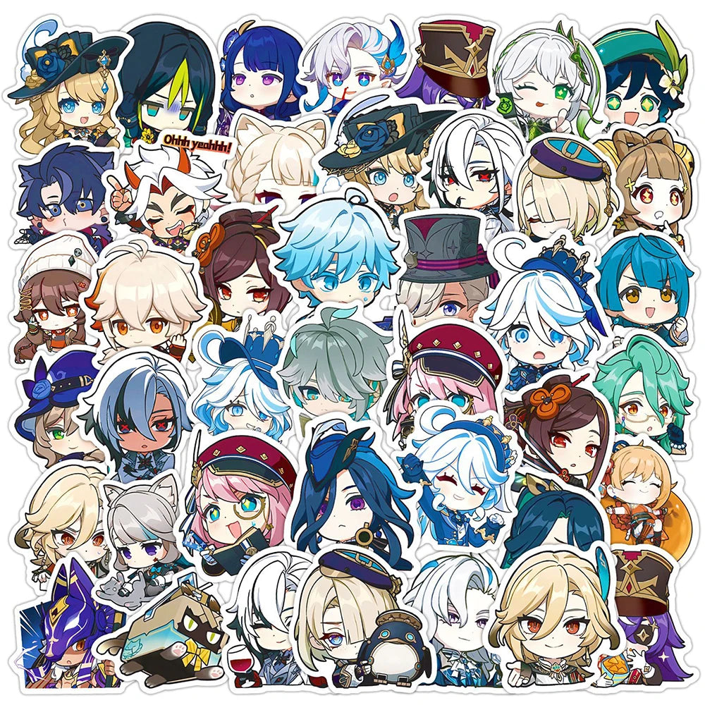 10/30/50PCS Genshin Impact Anime Stickers