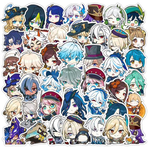 10/30/50PCS Genshin Impact Anime Stickers