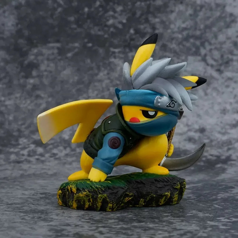 10cm/3.9in Pikachu Kakashi cosplay Pokemon figure