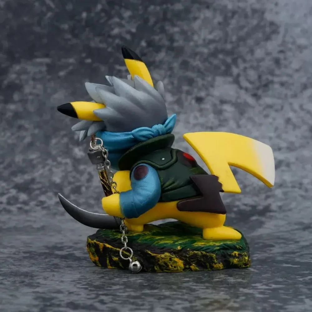 10cm/3.9in Pikachu Kakashi cosplay Pokemon figure