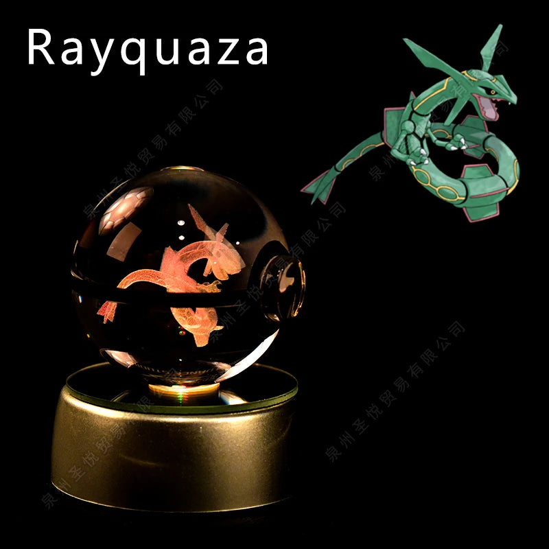 Pokemon 3D Led Crystal Ball Night Light