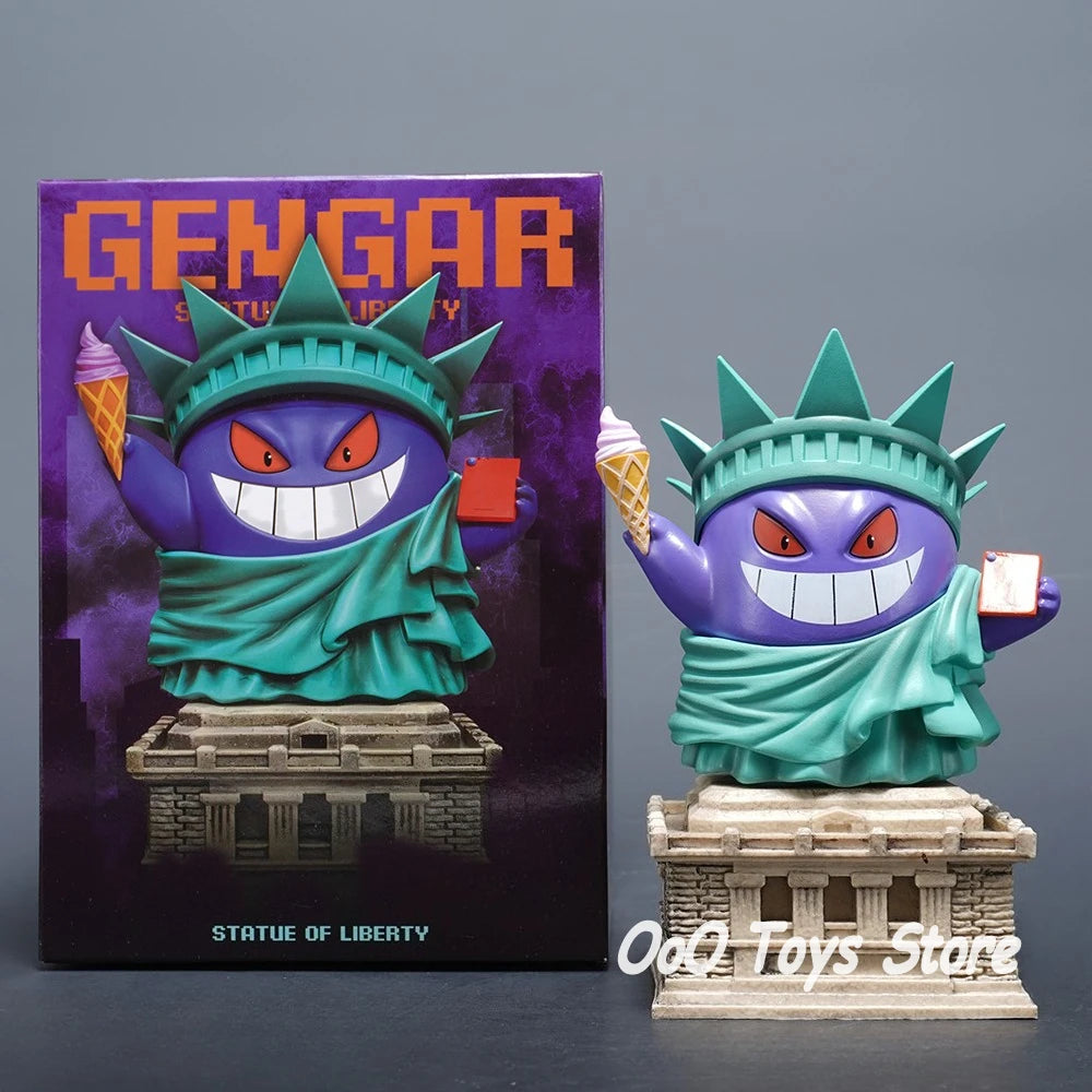 Pokemon Gengar Cosplay Statue of Liberty PVC Figure