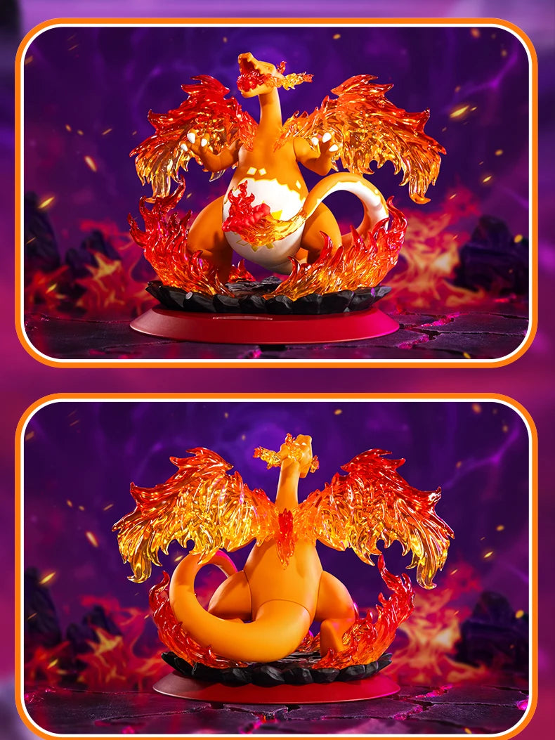 Genuine Pokemon Gigantamax Charizard and Gigantamax Eevee PVC Action Figures
