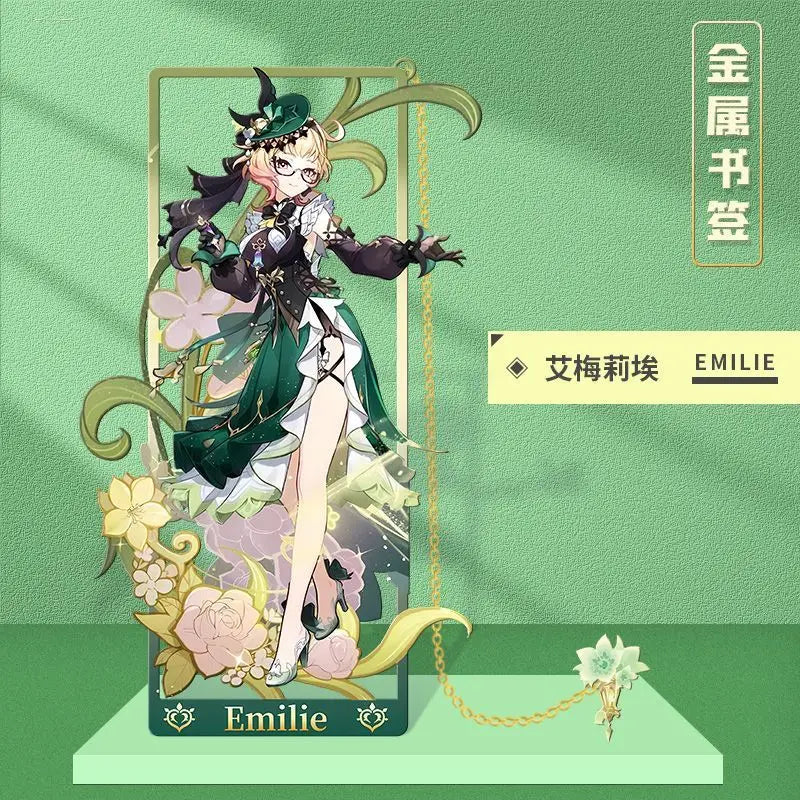 Genshin Impact Metal Bookmarks 8.5x3.5cm