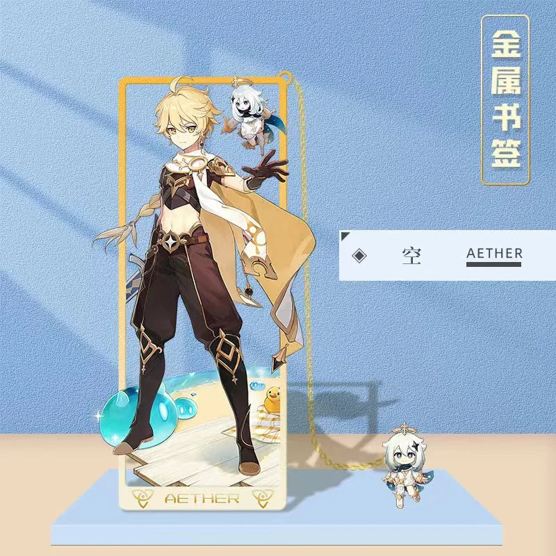 Genshin Impact Metal Bookmarks 8.5x3.5cm