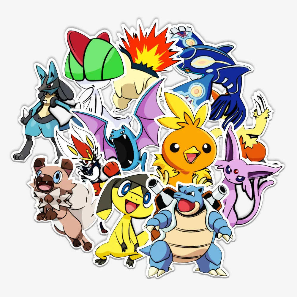 50pcs Pokemon Anime Stickers