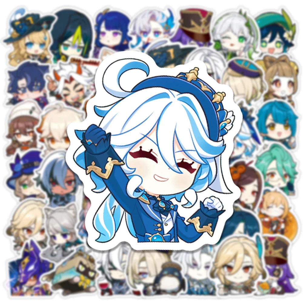10/30/50PCS Genshin Impact Anime Stickers