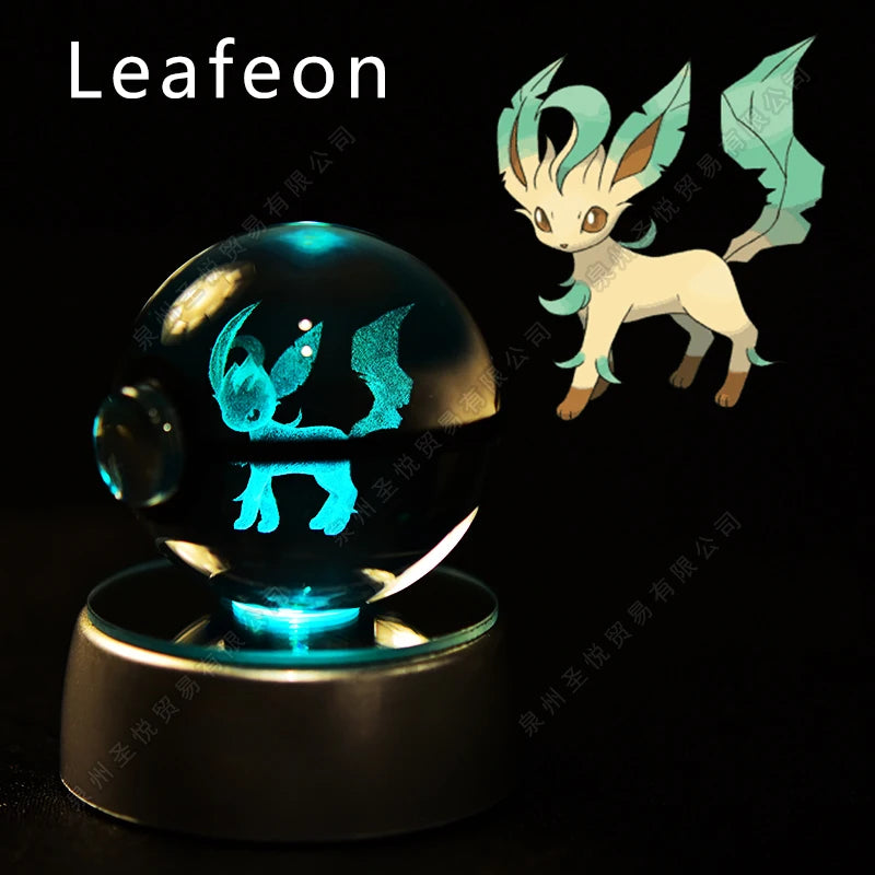 Pokemon 3D Led Crystal Ball Night Light