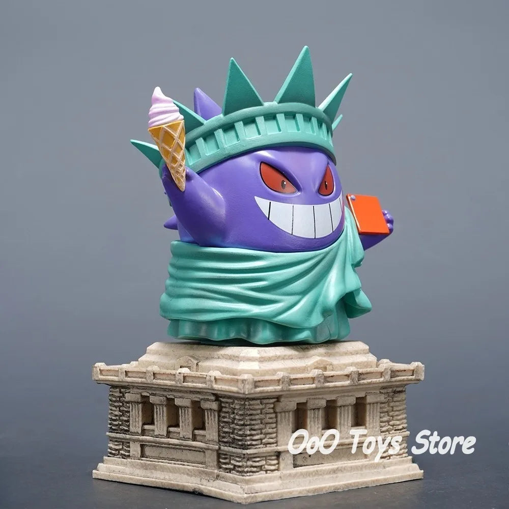 Pokemon Gengar Cosplay Statue of Liberty PVC Figure