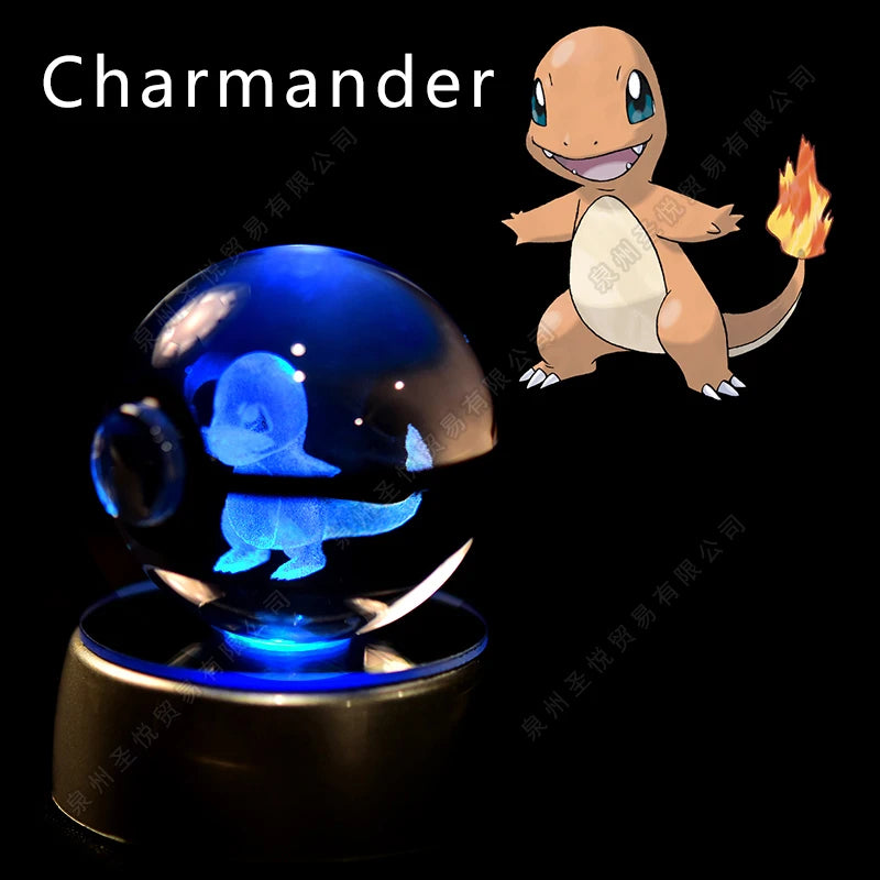 Pokemon 3D Led Crystal Ball Night Light