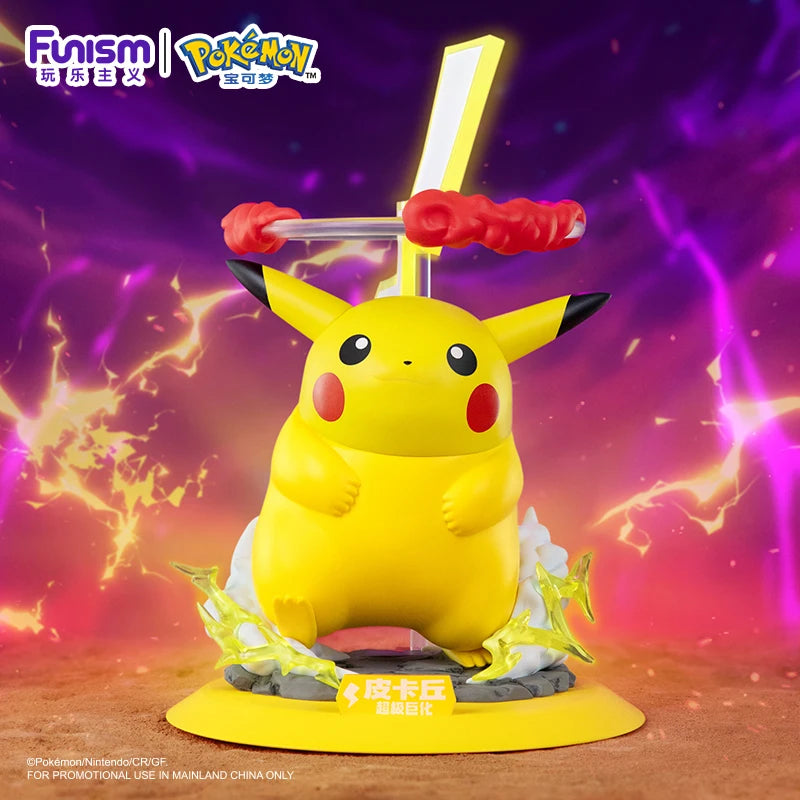 Gigantamax Pikachu and Gigantamax Gengar pokemon PVC figures