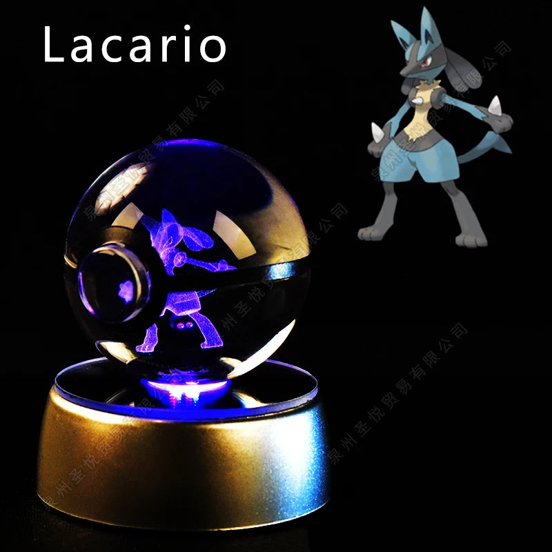 Pokemon 3D Led Crystal Ball Night Light