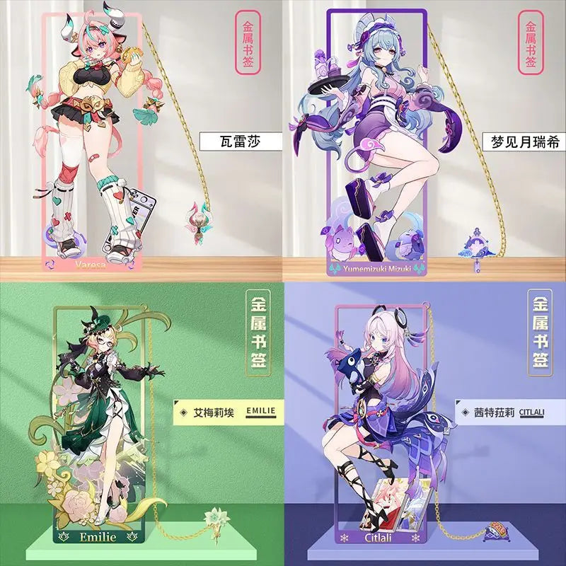 Genshin Impact Metal Bookmarks 8.5x3.5cm
