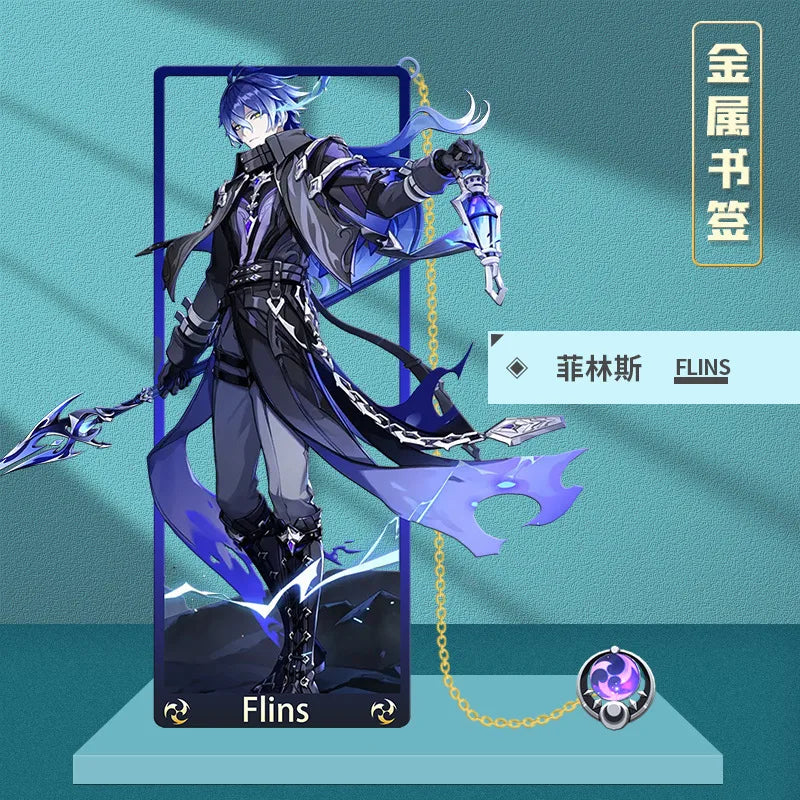 Genshin Impact Metal Bookmarks 8.5x3.5cm