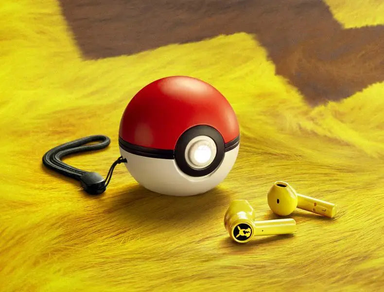 Pokemon Pikachu Earphones 5.0 Wireless Bluetooth Sport Noise Reduction Headphones Touch Control Microphone Universal Gift