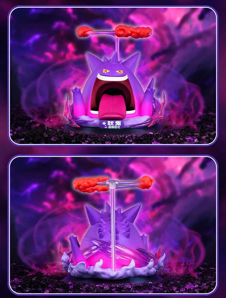 Gigantamax Pikachu and Gigantamax Gengar pokemon PVC figures