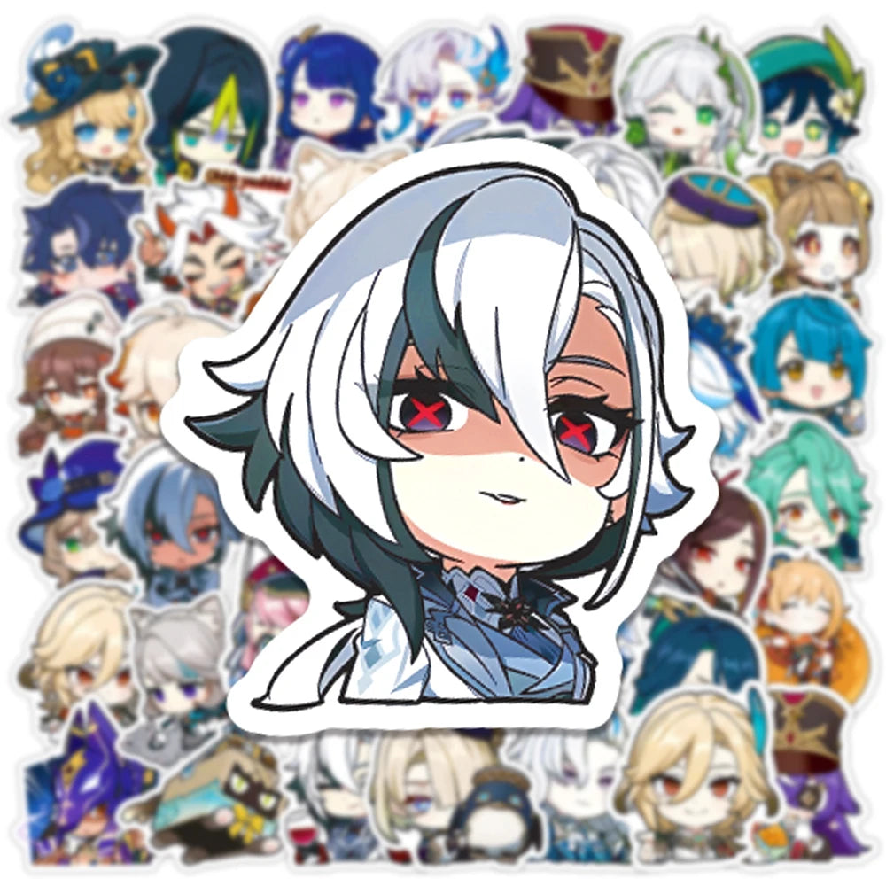10/30/50PCS Genshin Impact Anime Stickers