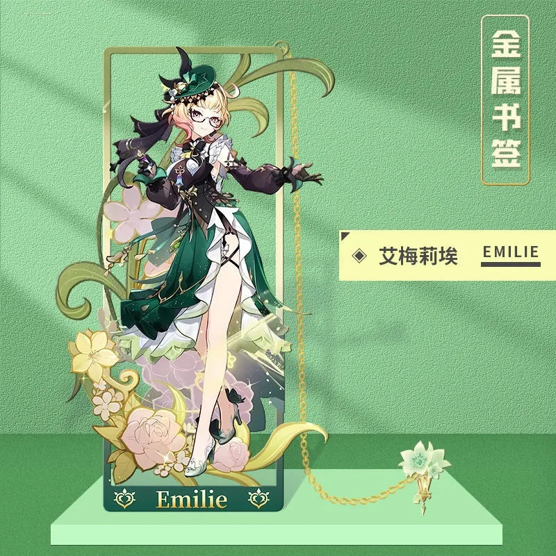 Genshin Impact Metal Bookmarks 8.5x3.5cm