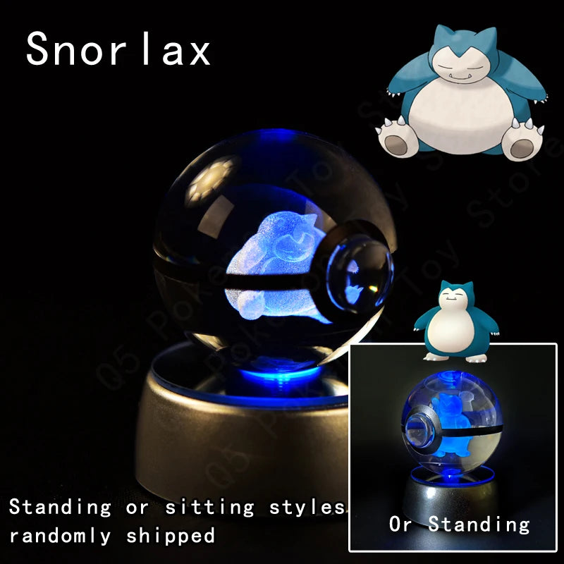 Pokemon 3D Led Crystal Ball Night Light