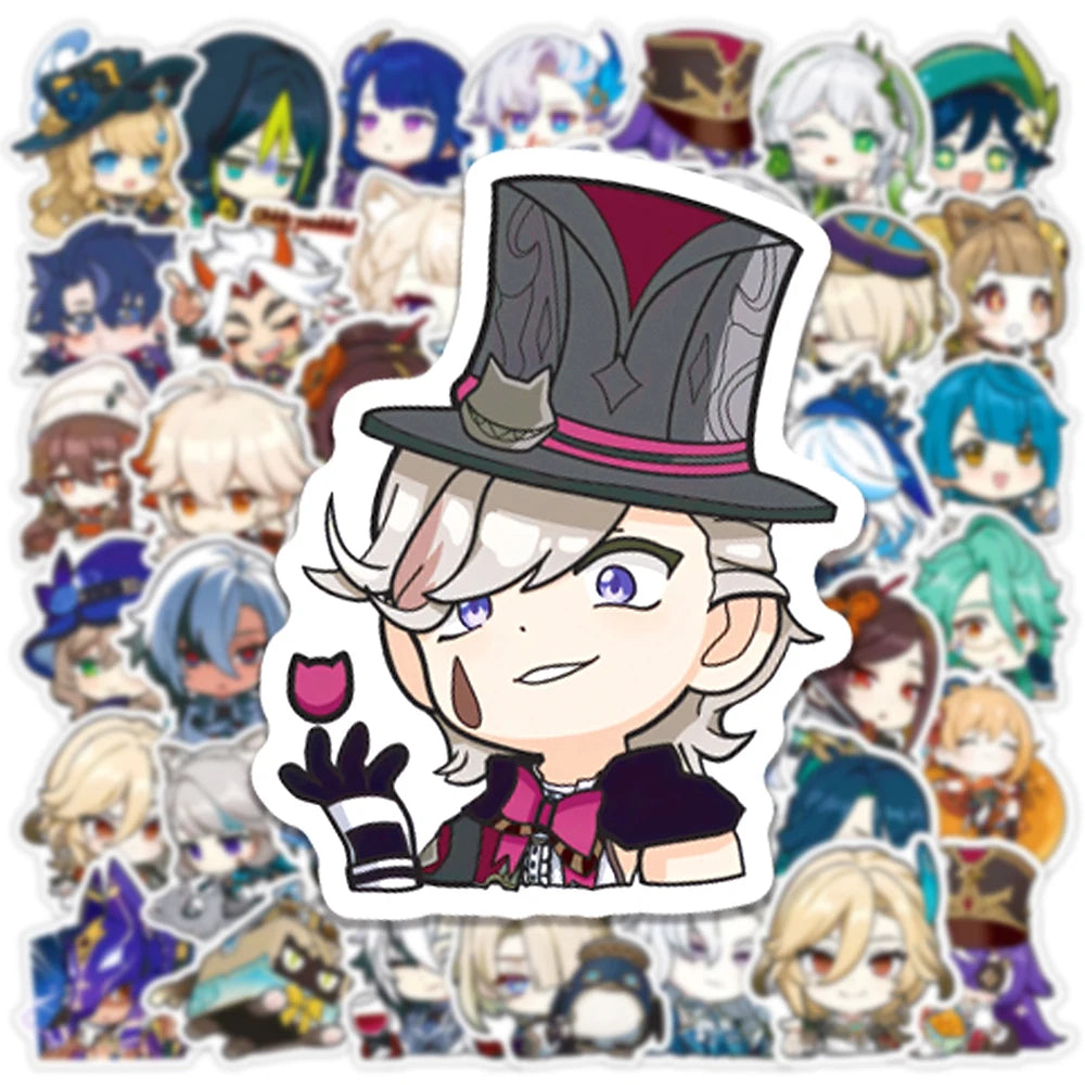 10/30/50PCS Genshin Impact Anime Stickers