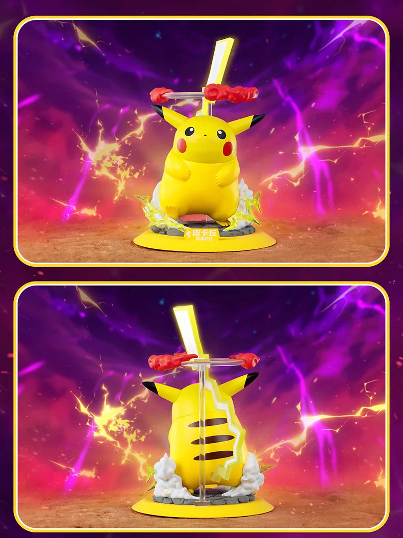 Gigantamax Pikachu and Gigantamax Gengar pokemon PVC figures