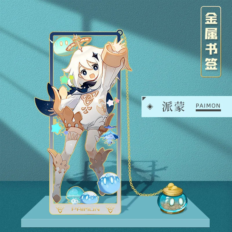 Genshin Impact Metal Bookmarks 8.5x3.5cm