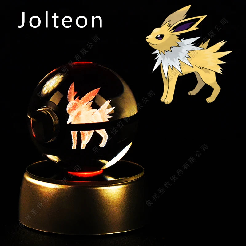Pokemon 3D Led Crystal Ball Night Light