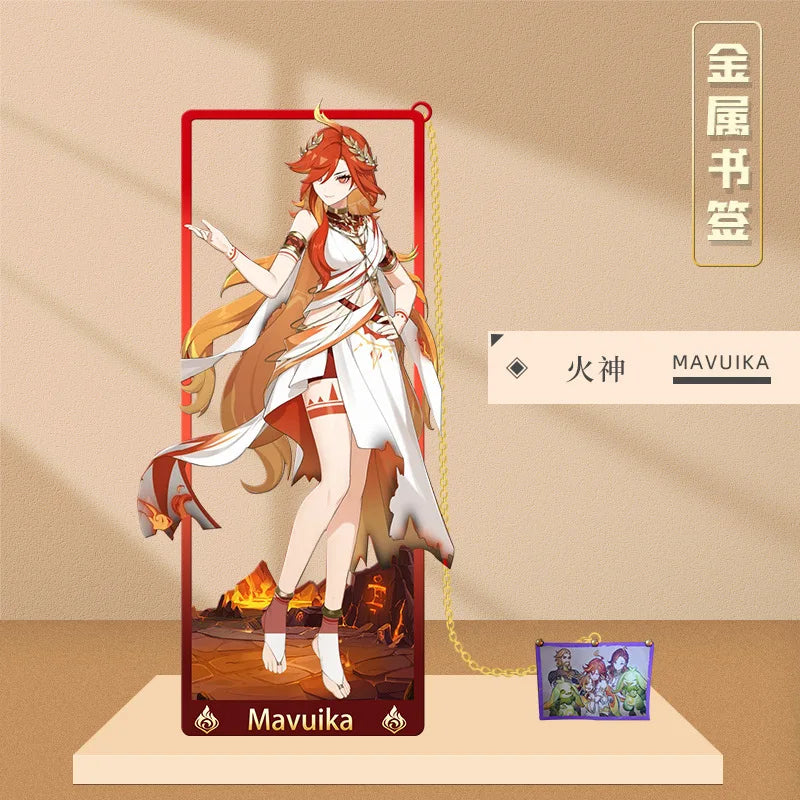 Genshin Impact Metal Bookmarks 8.5x3.5cm