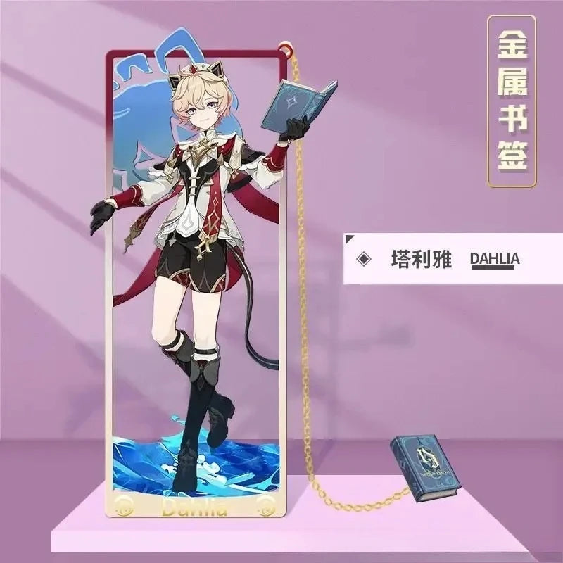 Genshin Impact Metal Bookmarks 8.5x3.5cm