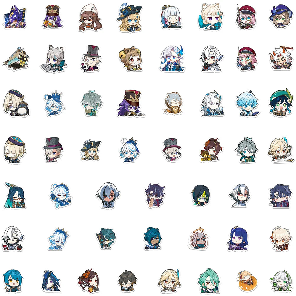 10/30/50PCS Genshin Impact Anime Stickers
