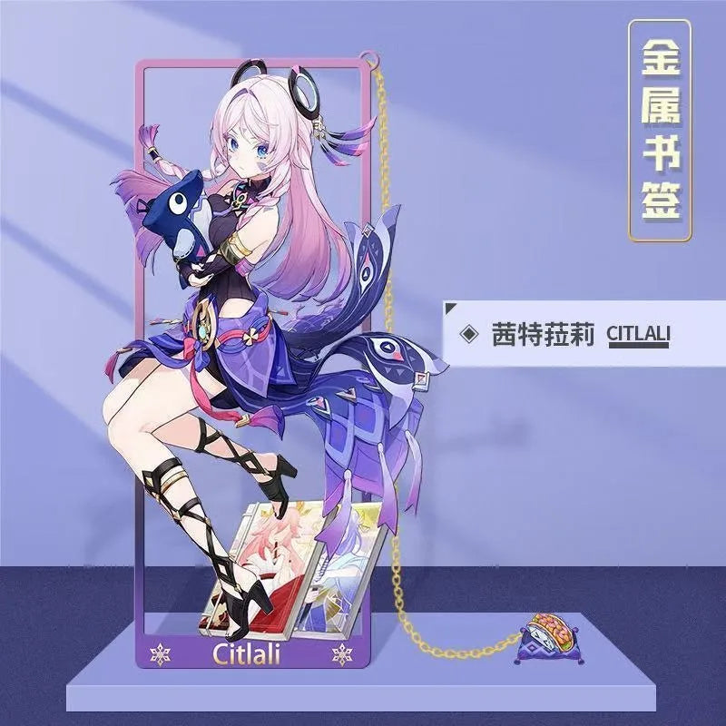 Genshin Impact Metal Bookmarks 8.5x3.5cm