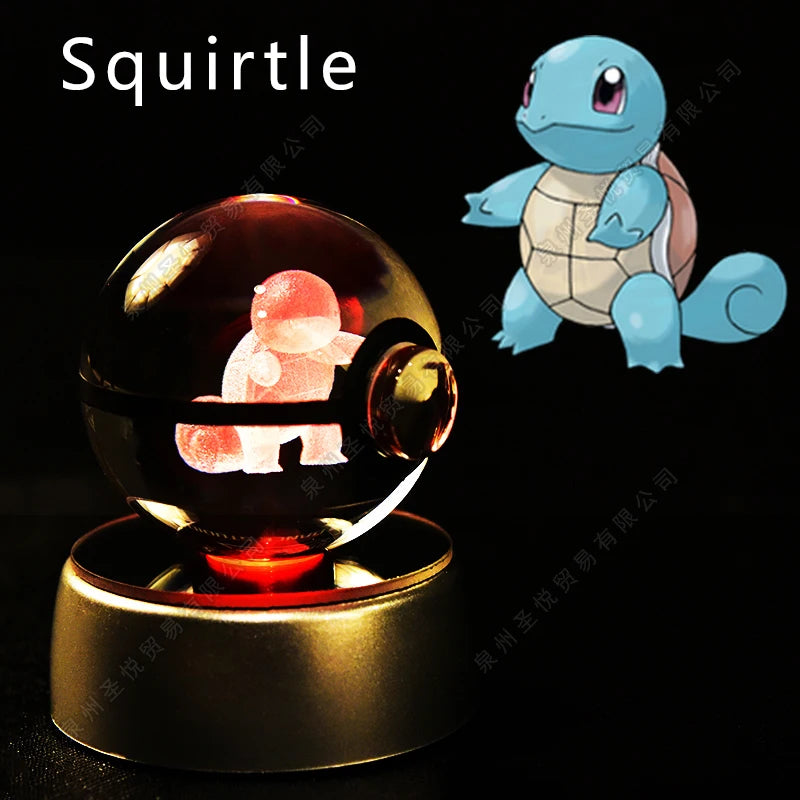 Pokemon 3D Led Crystal Ball Night Light